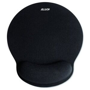 Allsop MousePad Pro Memory Foam Mouse Pad with Wrist Rest 9 x 10 Black 30203